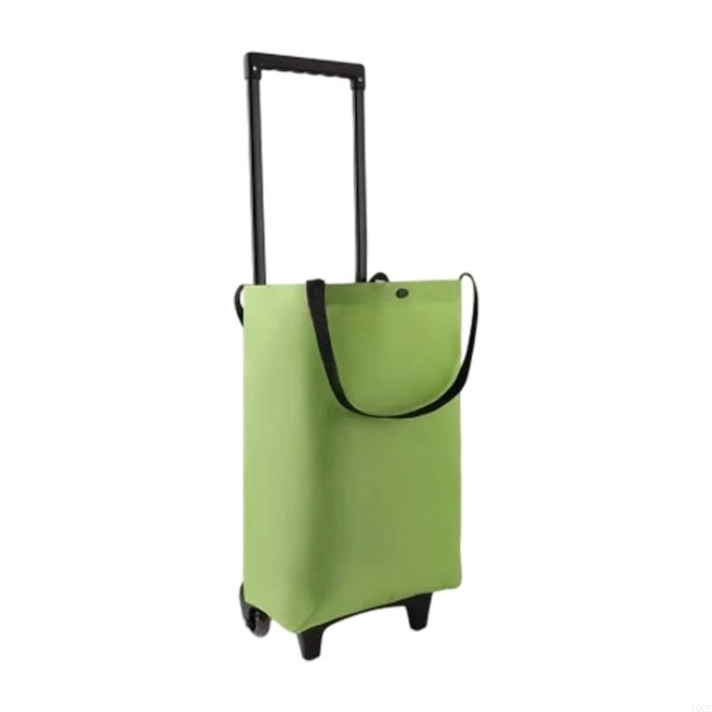 Foldable Rolling Luggage Bag - Chariot pliable léger, poignée rétractable, roues