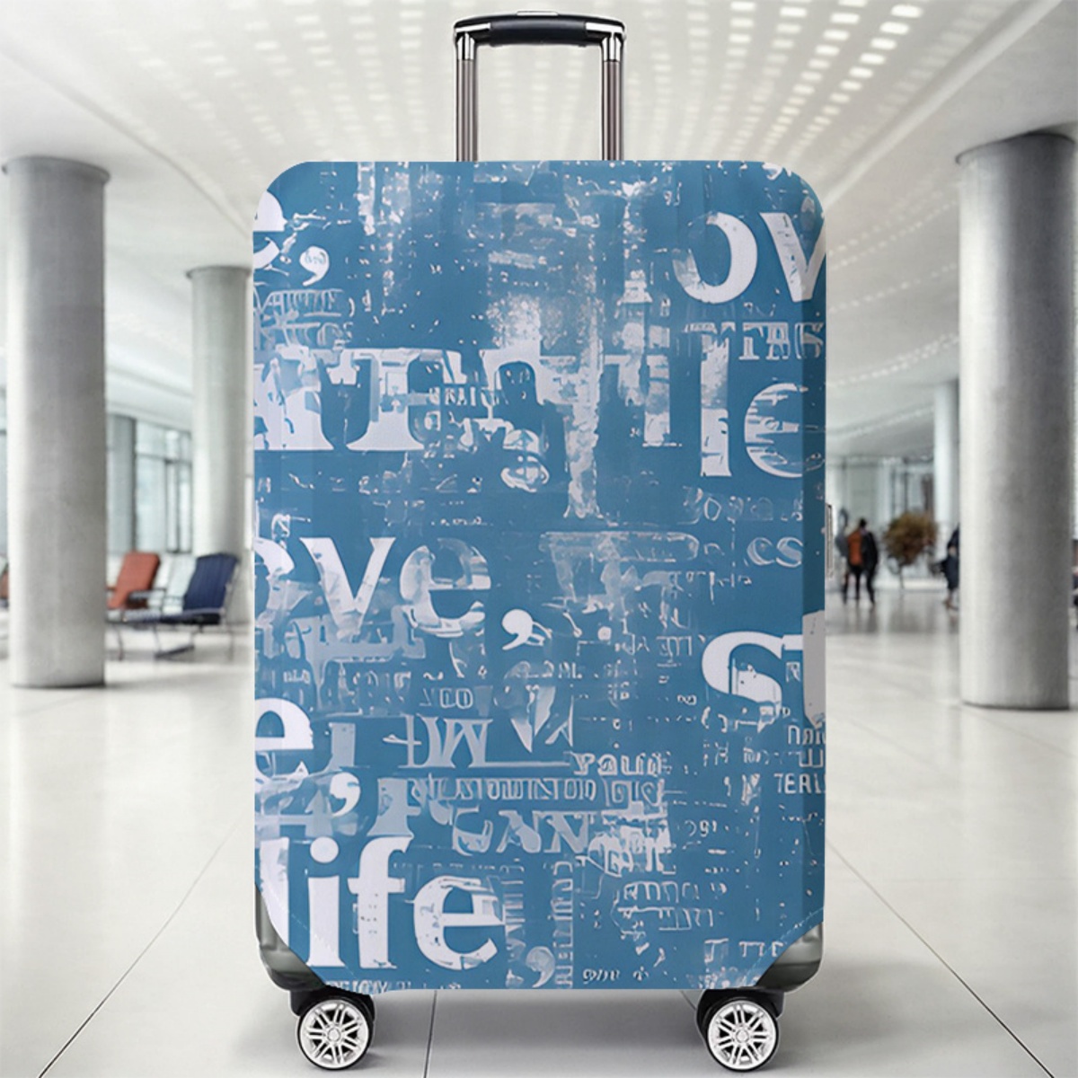 Waterproof Suitcase Cover Protector - Housse de protection pour bagages, élastique,
