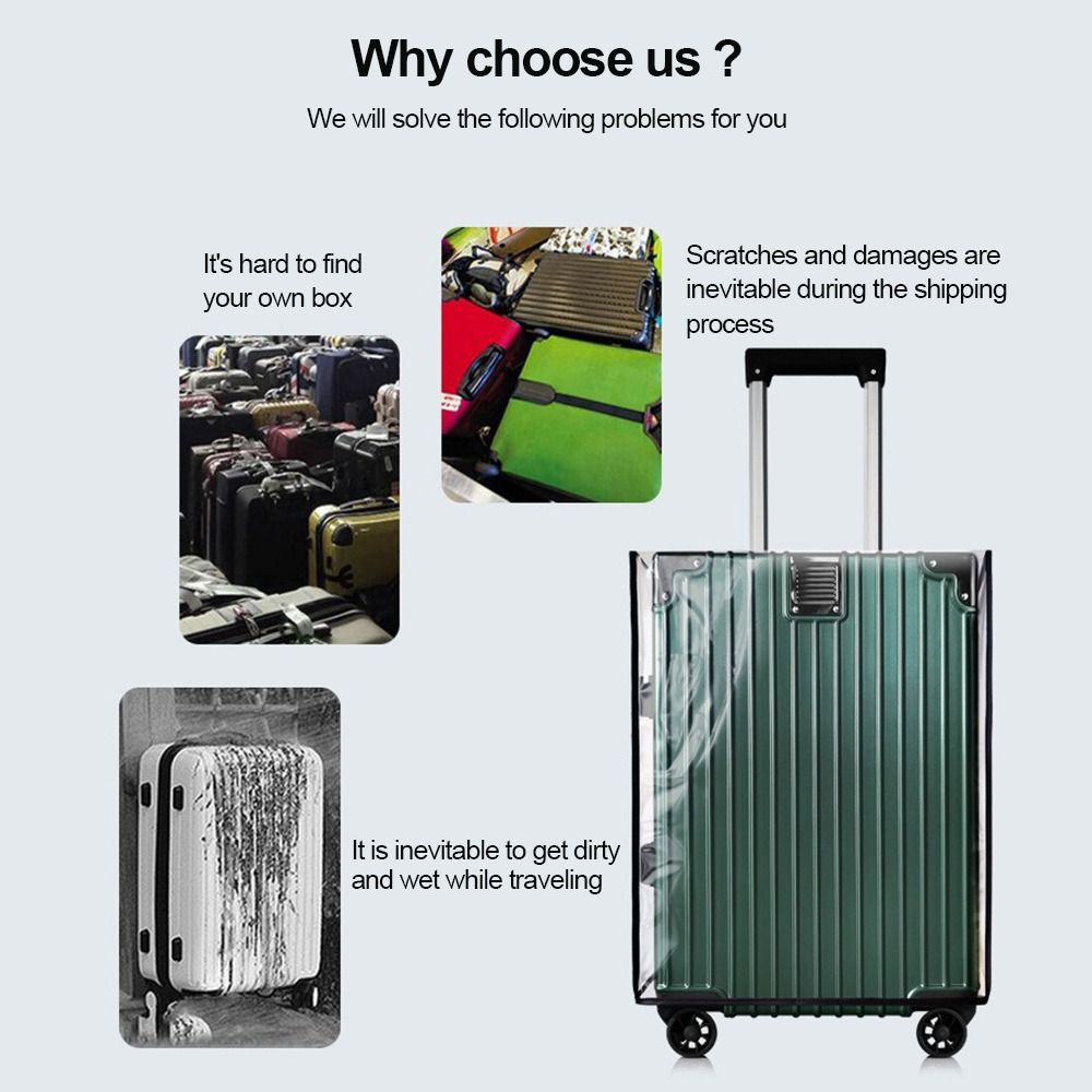 Waterproof Suitcase Cover Protector - Housse de protection de bagage durable
