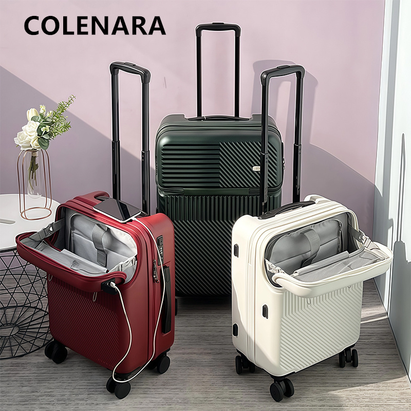 Front Opening Laptop Luggage 24 Inch - Valise à roulettes multifonctionnelle COLENARA avec