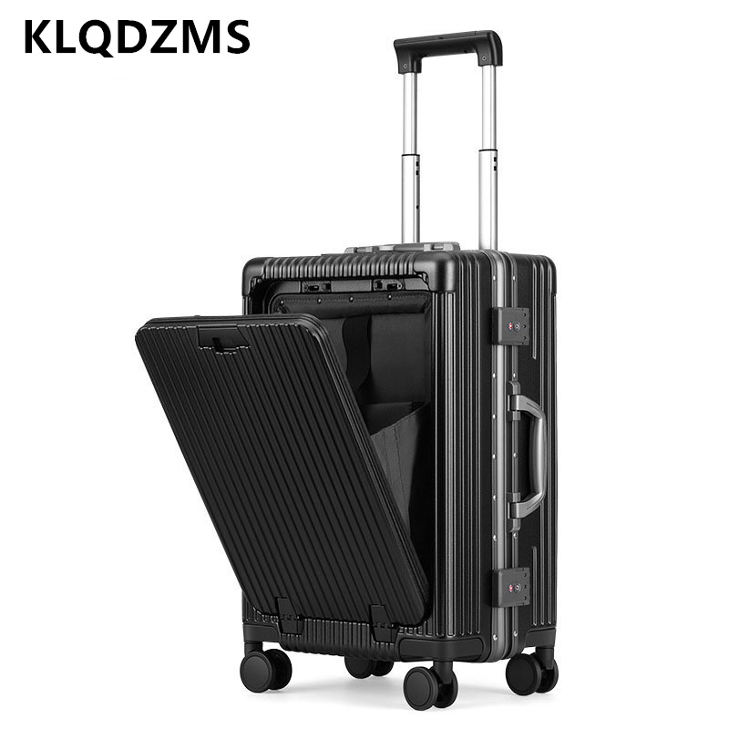 Front Opening Laptop Luggage 24 Inch - KLQDZMS Valise cabine 18/20/24 pouces, sac