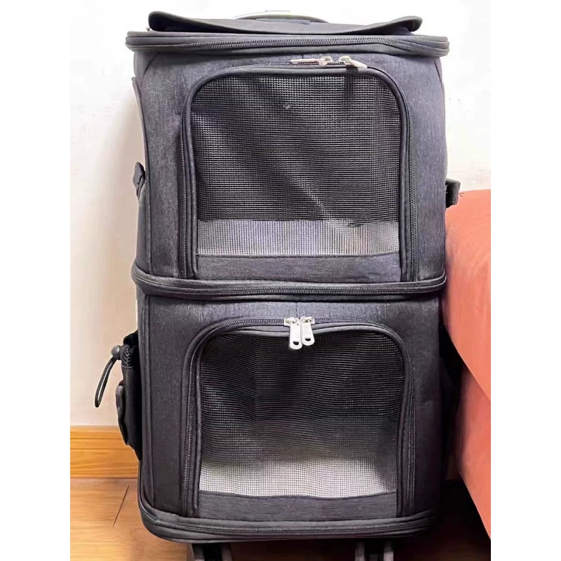 Foldable Rolling Luggage Bag - Sac de transport pliable pour animaux