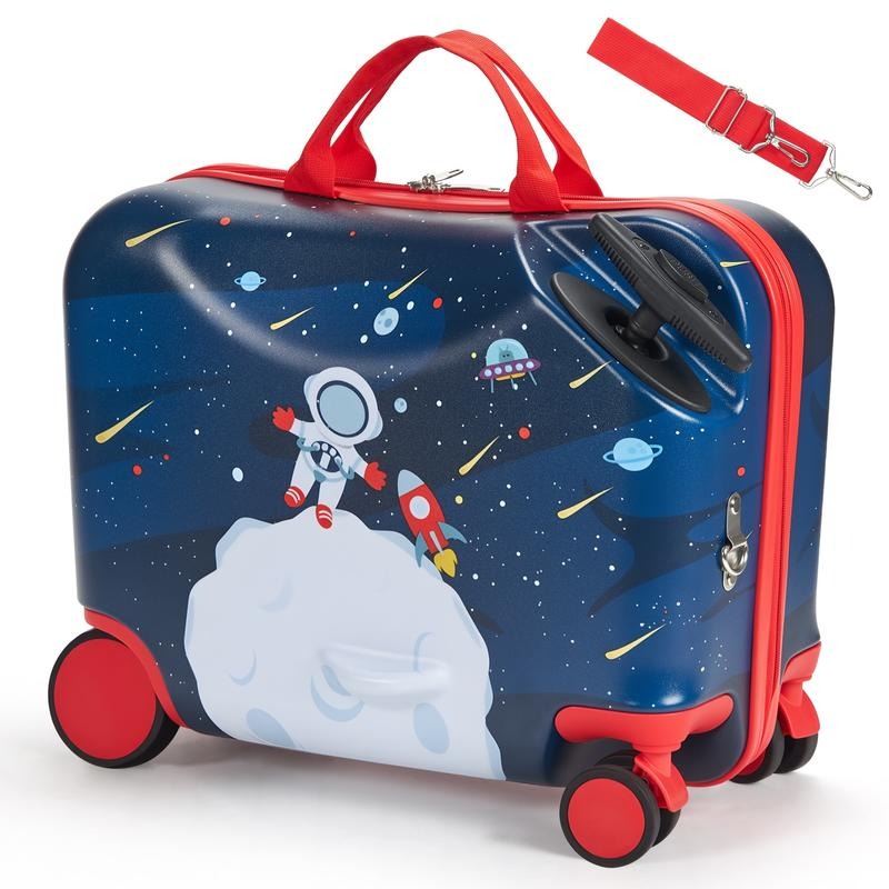 Kids Ride On Suitcase Scooter - Valise à roulettes pour enfants, 18
