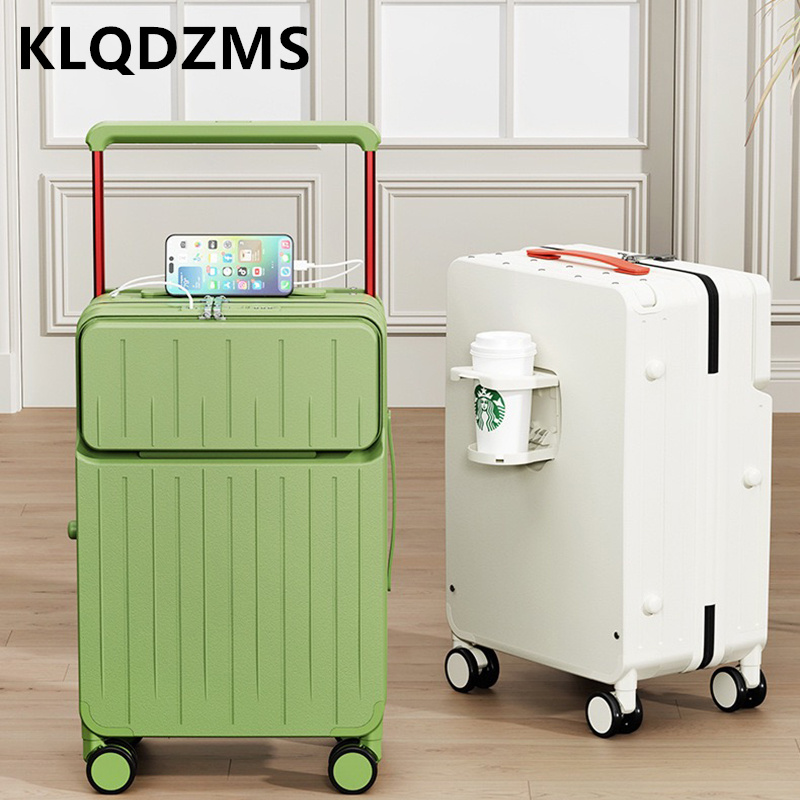 Front Opening Laptop Luggage 24 Inch - KLQDZMS Valise pour ordinateur portable à
