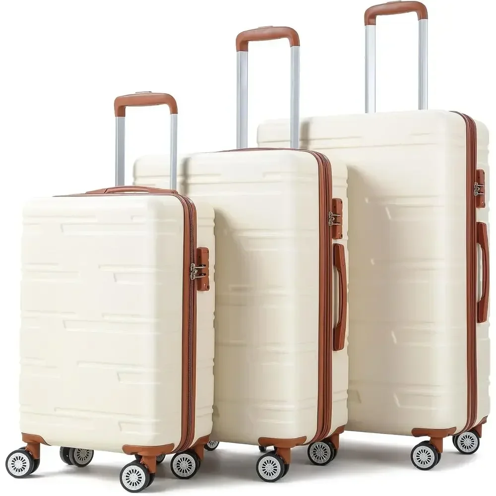 Expandable Hard Shell Luggage Set - Ensemble de bagages rigides extensibles 3