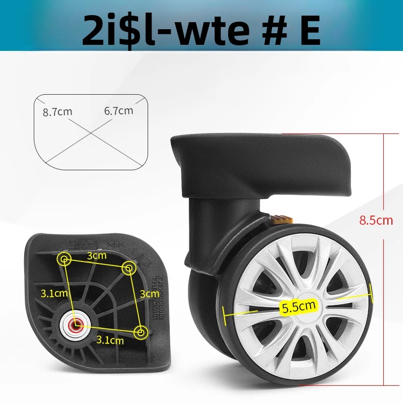 Silent Replacement Luggage Wheels - Valise Red Eagle L-W avec roulettes