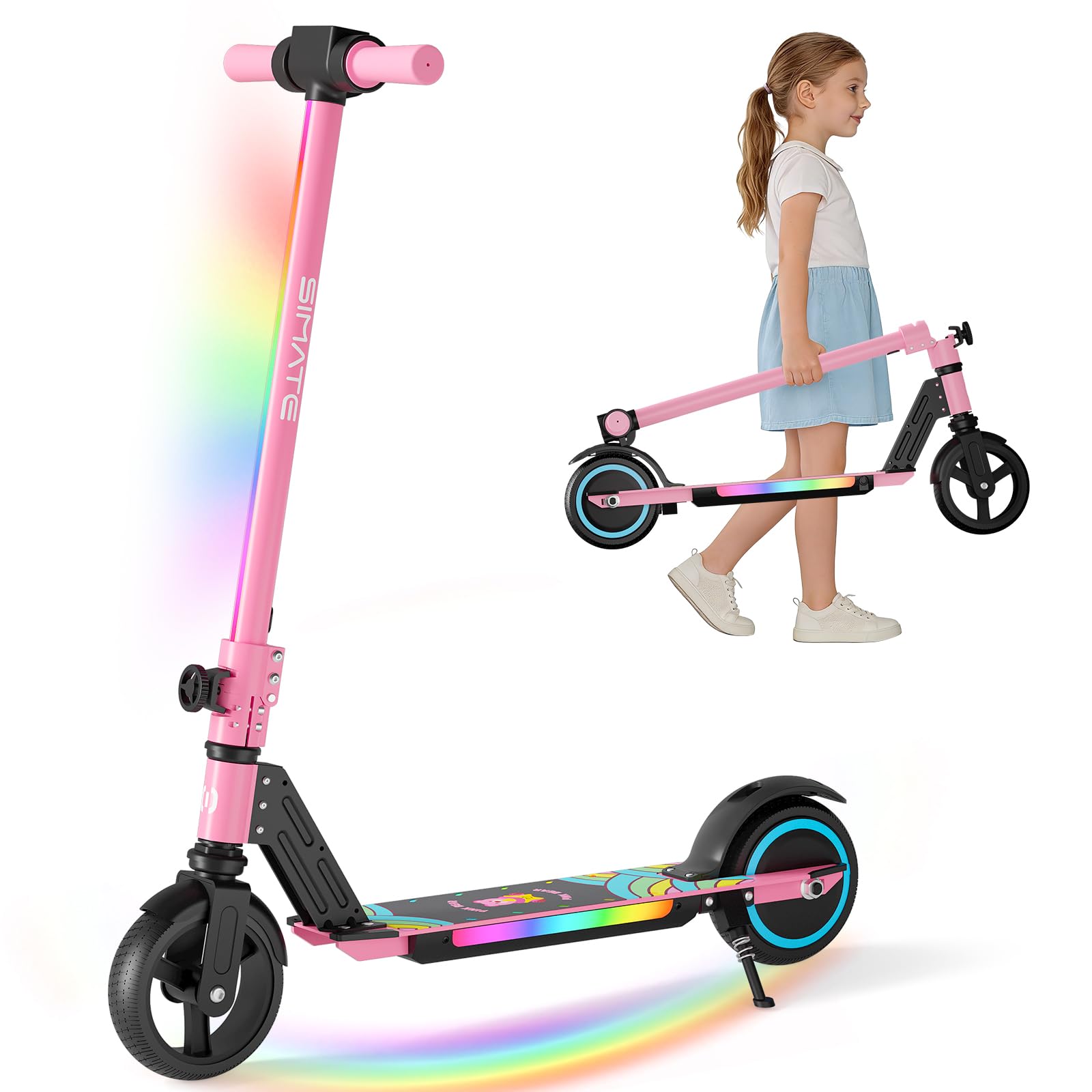 Kids Ride On Suitcase Scooter - Trottinette électrique SIMATE pour enfants de