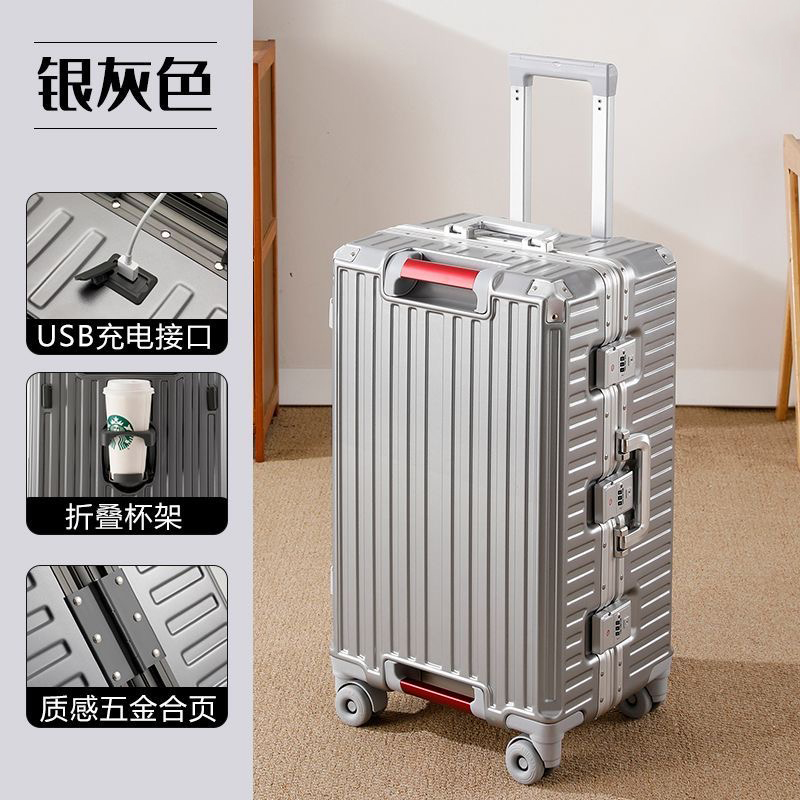 Aluminum Frame Carry On Luggage - Valise de voyage grande taille avec