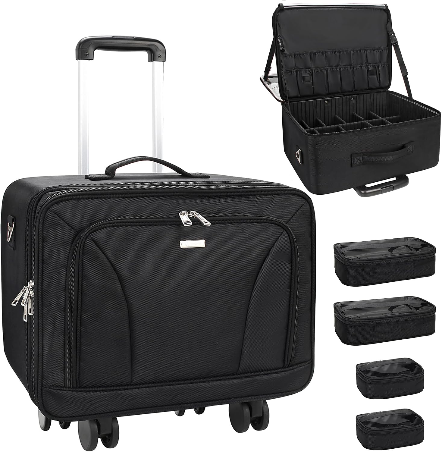 Travel Bags - Valise de maquillage extra-large à roulettes