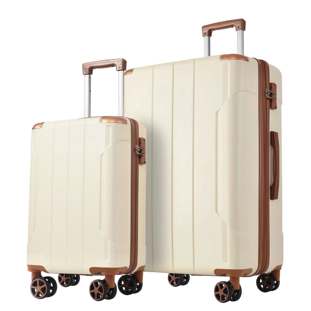 Expandable Hard Shell Luggage Set - Ensemble de valises rigides en ABS,