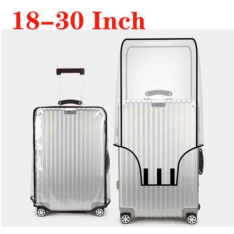 Luggage Protective Cover Transparent - Juste de Protection Transparente en PVC