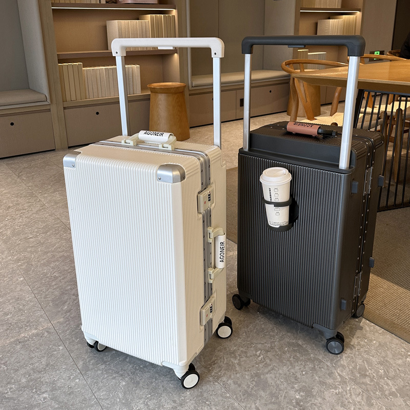 Aluminum Frame Carry On Luggage - Valise de voyage à poignée large