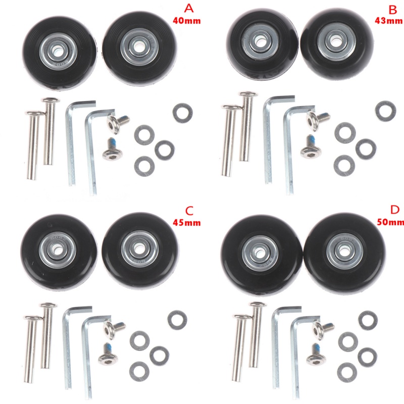 Silent Replacement Luggage Wheels - Kit de réparation de pièces de