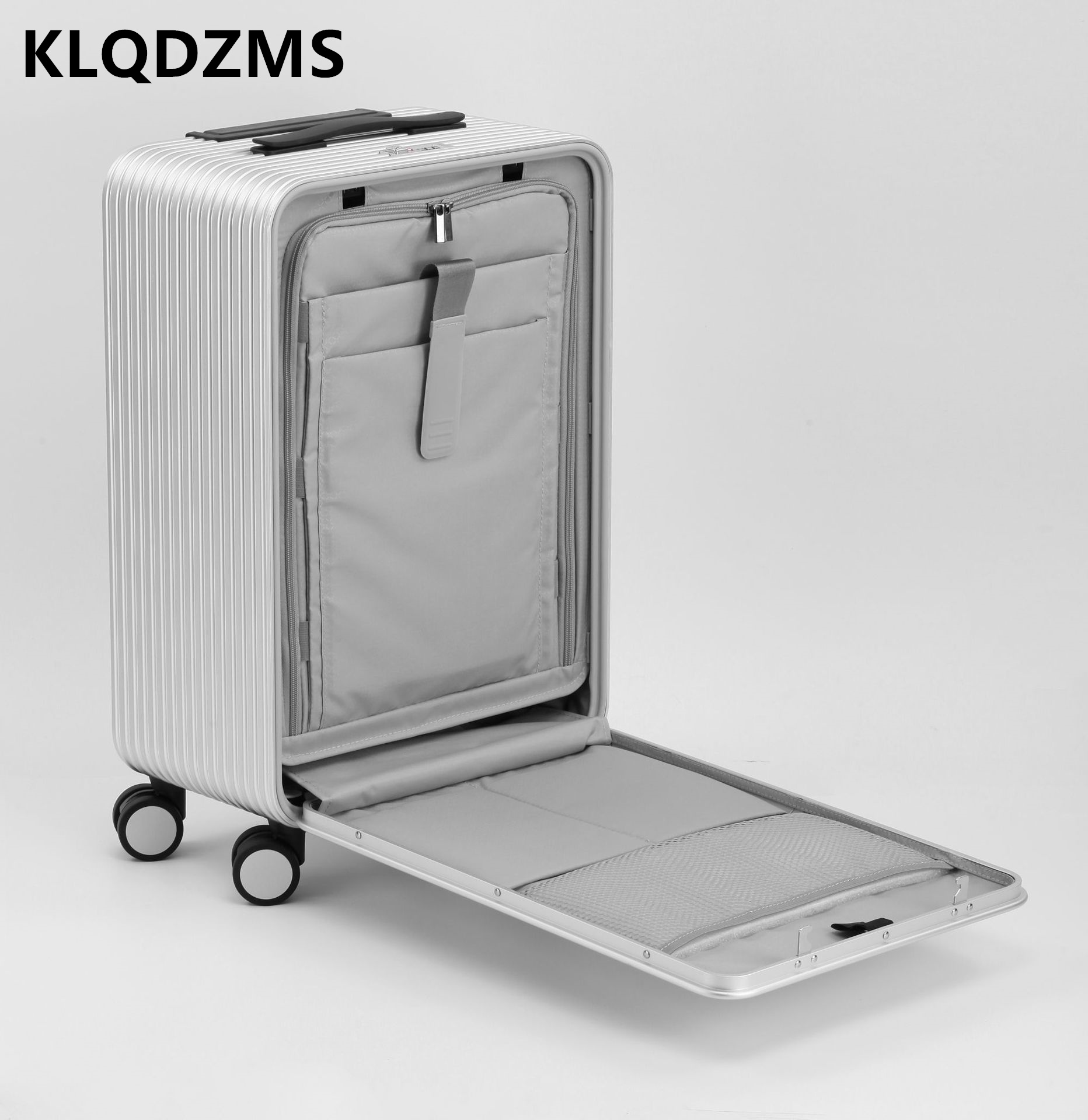 Front Opening Laptop Luggage 24 Inch - KLQDZMS bagages tout en aluminium alliage