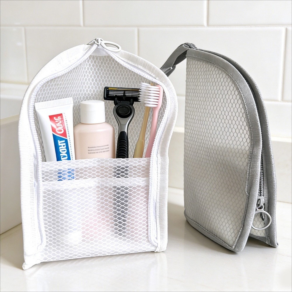 Cosmetic Bags - Trousse de toilette en maille respirante