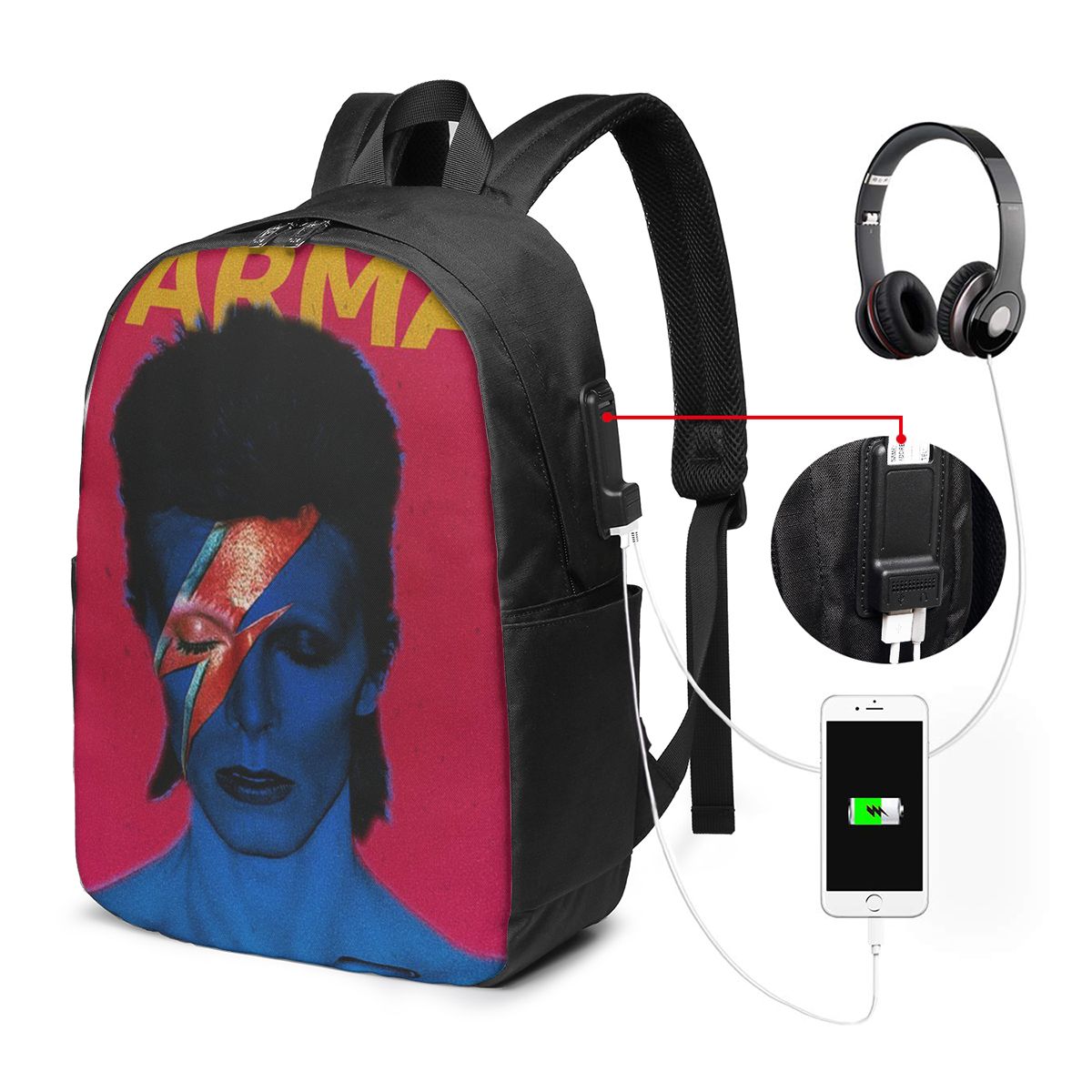 Backpacks - Sac à dos Davids Bowied, sac