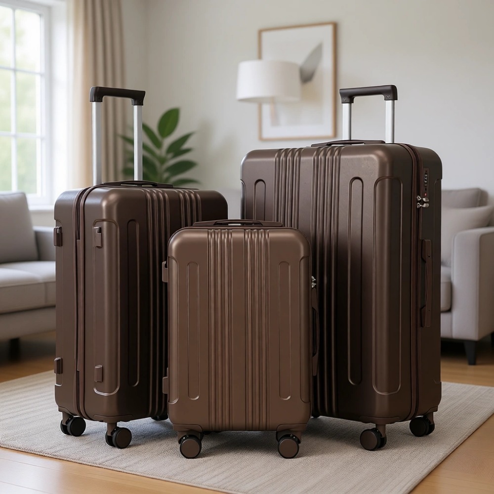 Expandable Hard Shell Luggage Set - Ensemble de 3 valises rigides extensibles