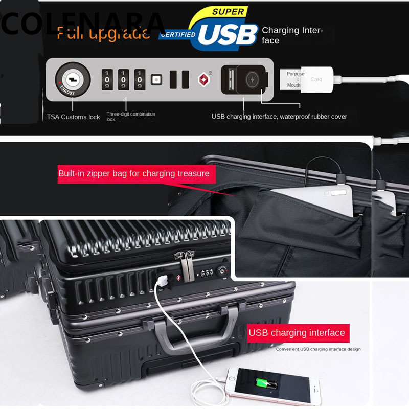 Valise à roulettes COLENARA 20 - Front Opening Laptop Luggage 24 Inch avis et prix