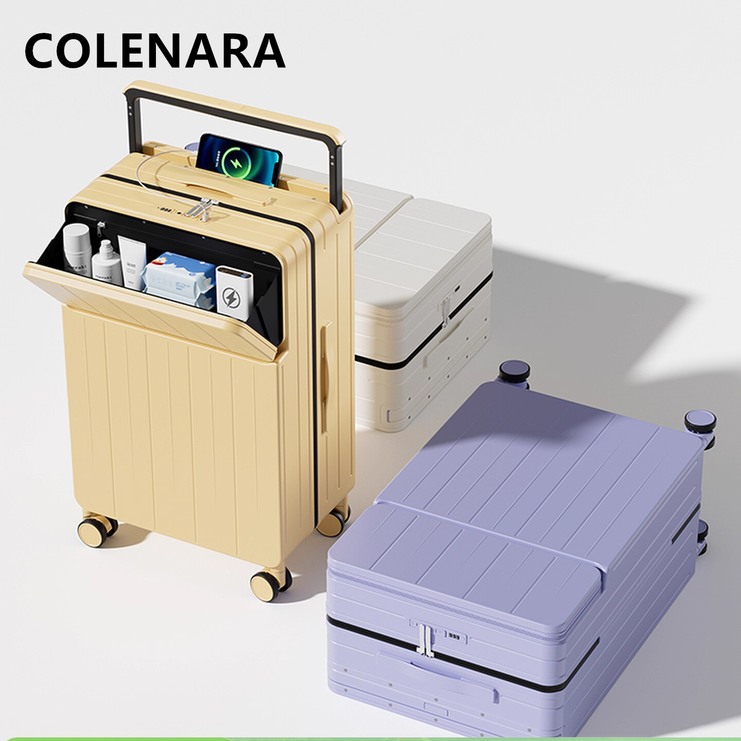 Valise multifonctionnelle COLE - Front Opening Laptop Luggage 24 Inch avis et prix