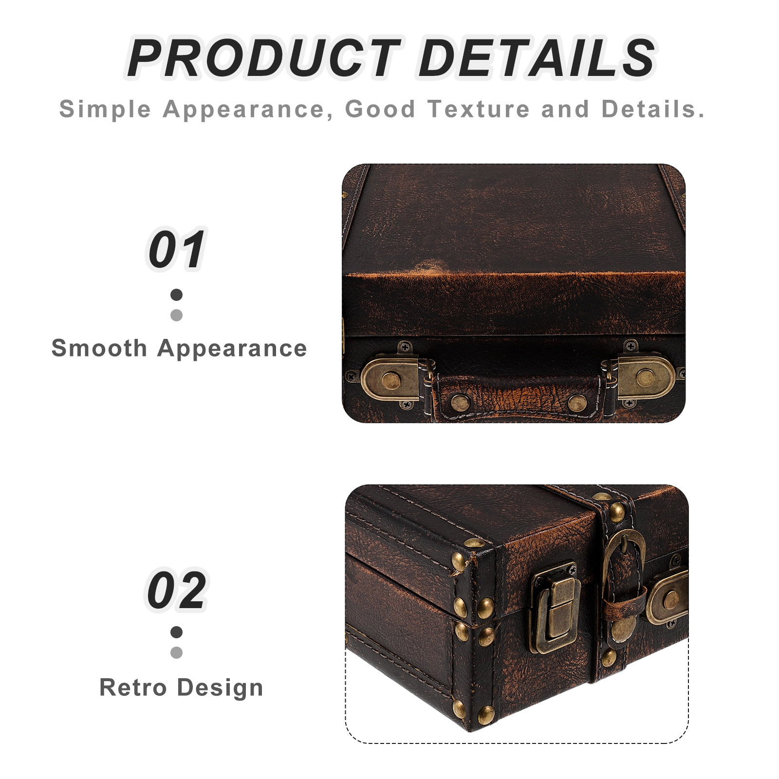 Valise vintage, accessoire pho - Retro Vintage Trunk Suitcase avis et prix