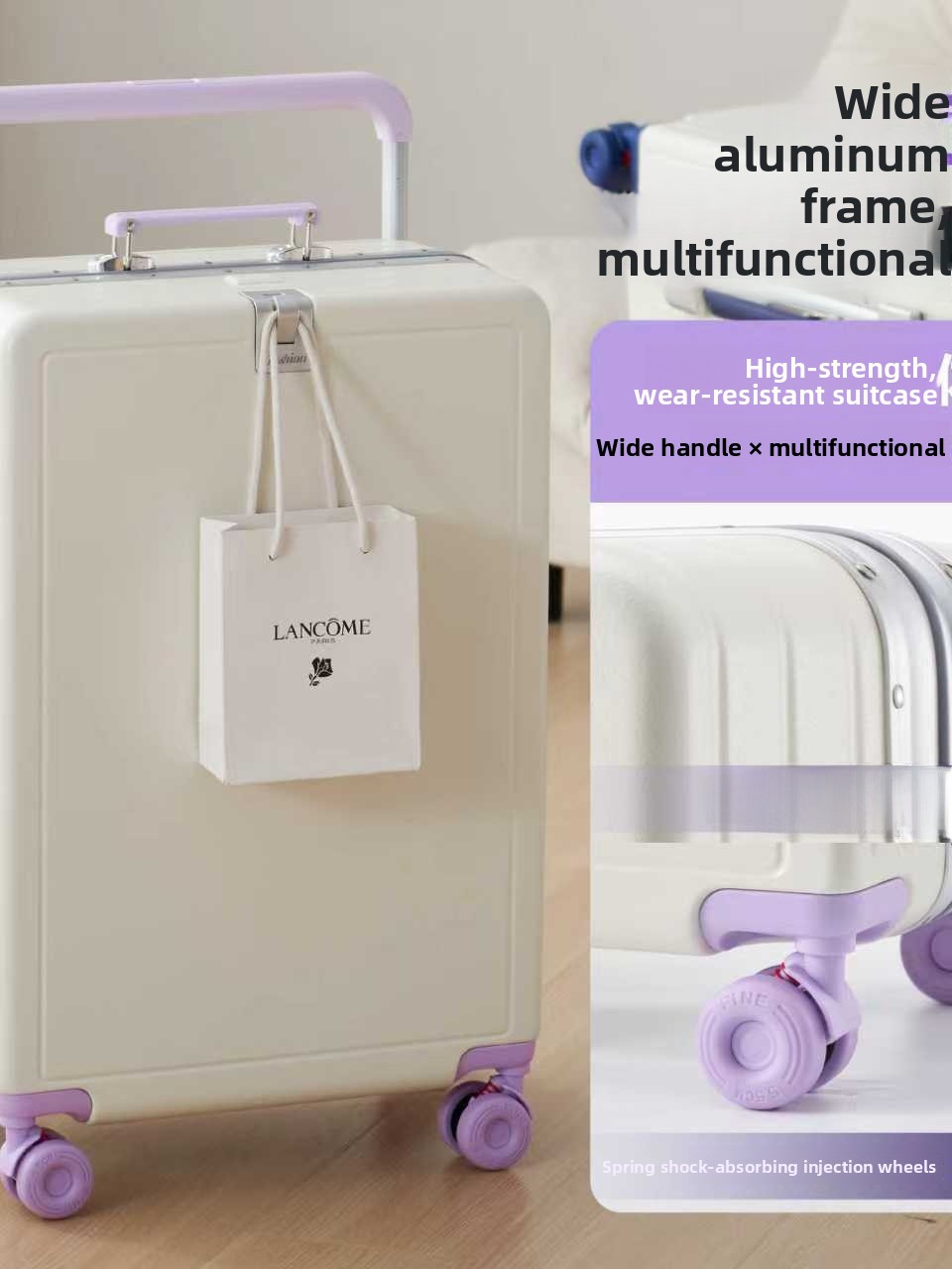 Nouvelle valise à roulettes de - Aluminum Frame Carry On Luggage avis et prix