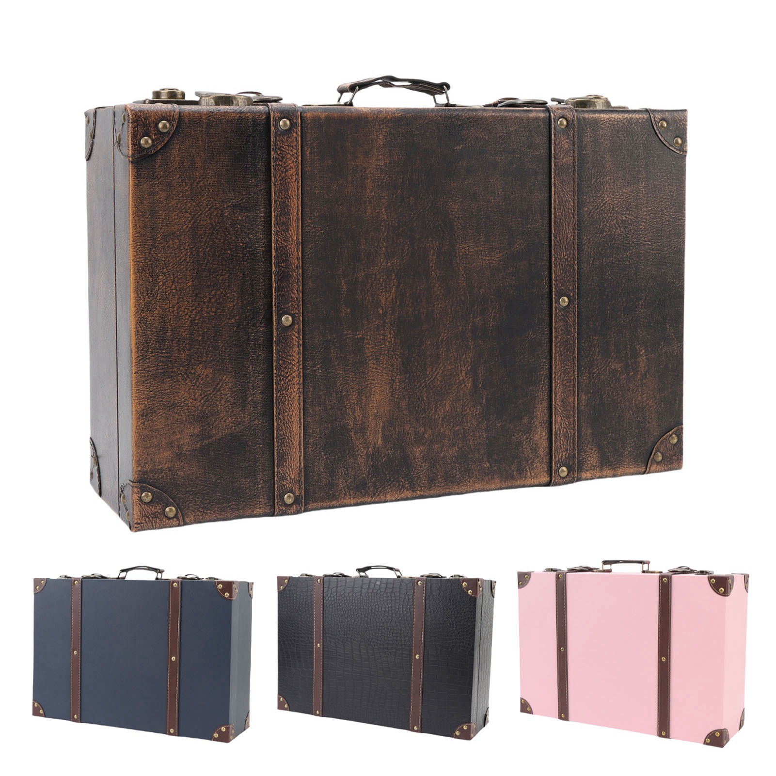 Valise vintage de style voyage - Retro Vintage Trunk Suitcase avis et prix