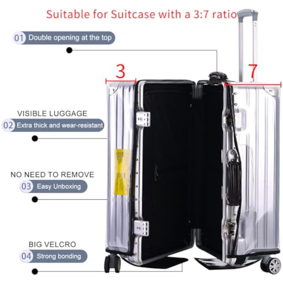 Housse de valise transparente  - Luggage Protective Cover Transparent avis et prix
