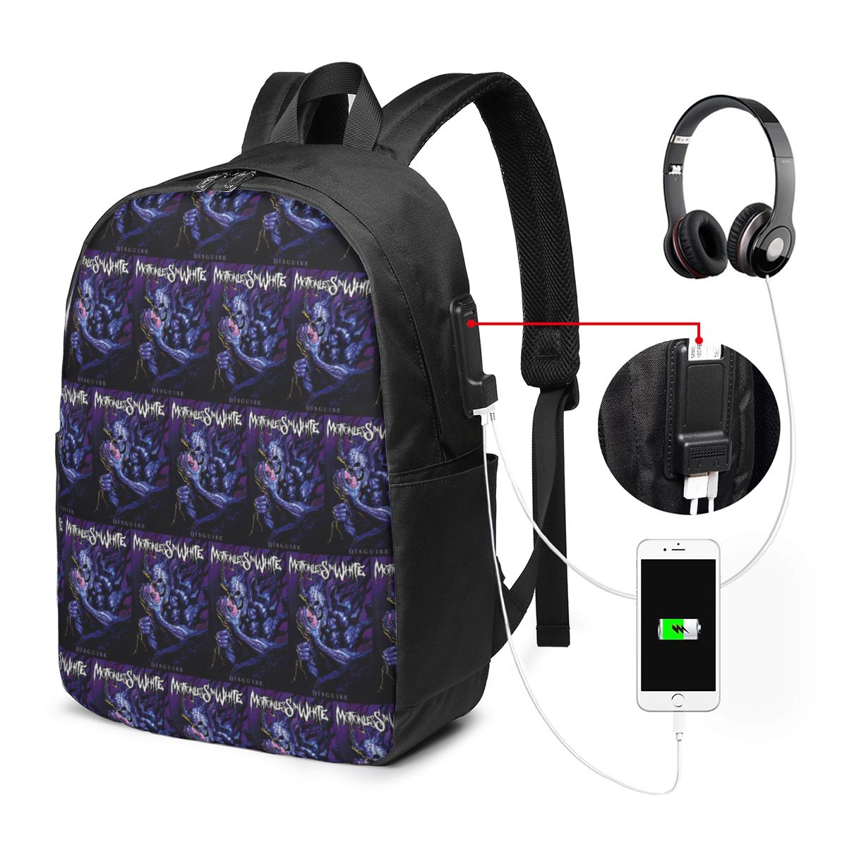 Sac à dos Motionless In White, - Travel Bags avis et prix