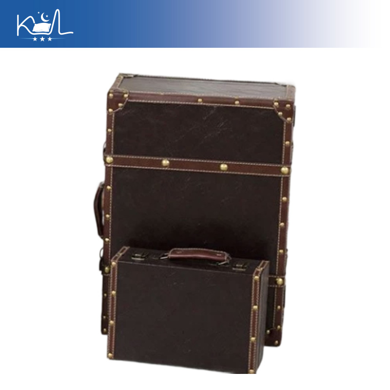 Valise décorative vintage marr - Retro Vintage Trunk Suitcase avis et prix