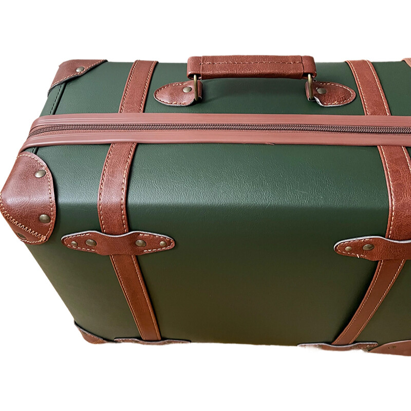 Valise Vintage en cuir PU pour - Retro Vintage Trunk Suitcase avis et prix