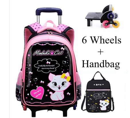 Étudiant école sacs à dos roul - Foldable Rolling Luggage Bag avis et prix