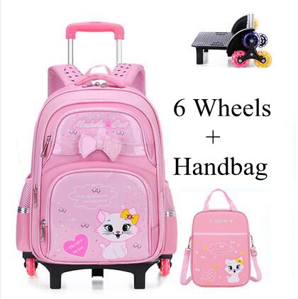 Étudiant école sacs à dos roul - Foldable Rolling Luggage Bag avis et prix