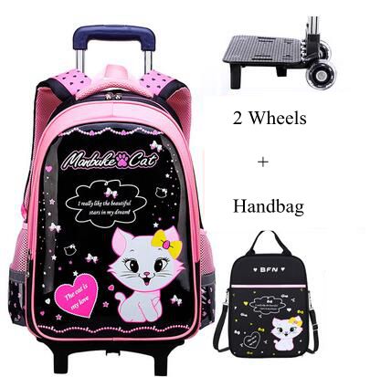 Étudiant école sacs à dos roul - Foldable Rolling Luggage Bag avis et prix