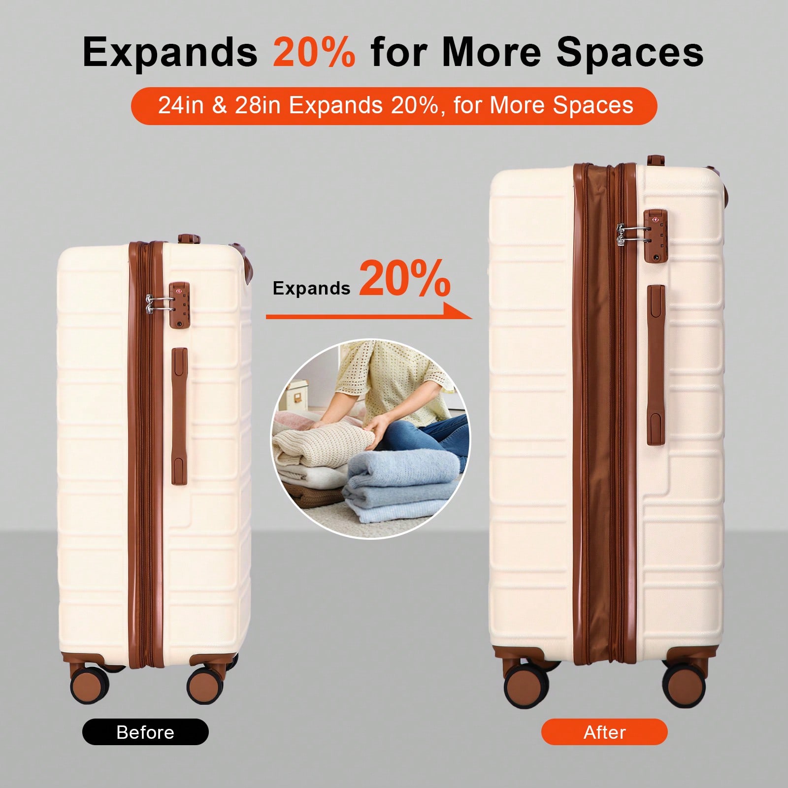 Ensemble de bagages extensible - Expandable Hard Shell Luggage Set avis et prix