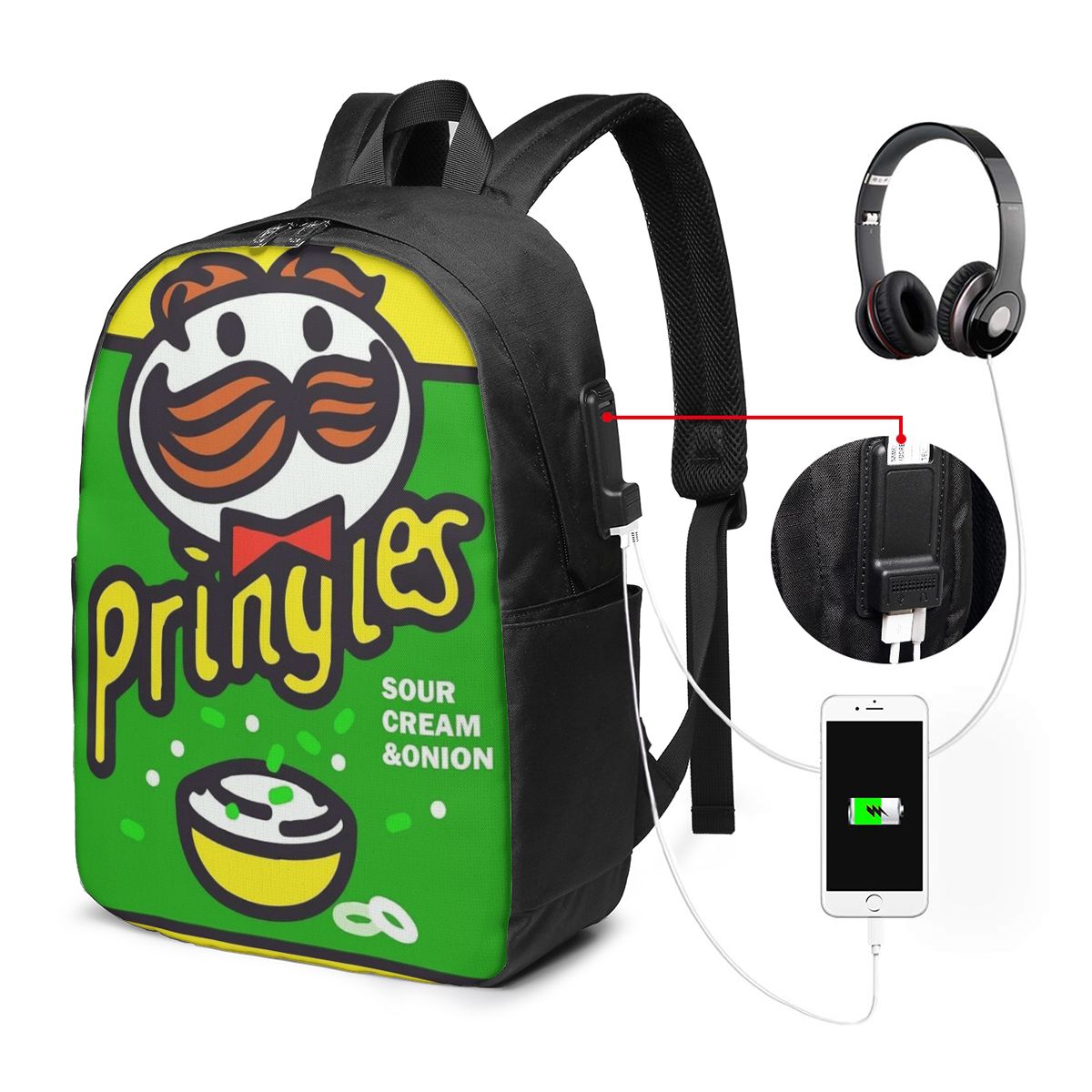 Sac à dos imprimé Pringles pou - Backpacks avis et prix
