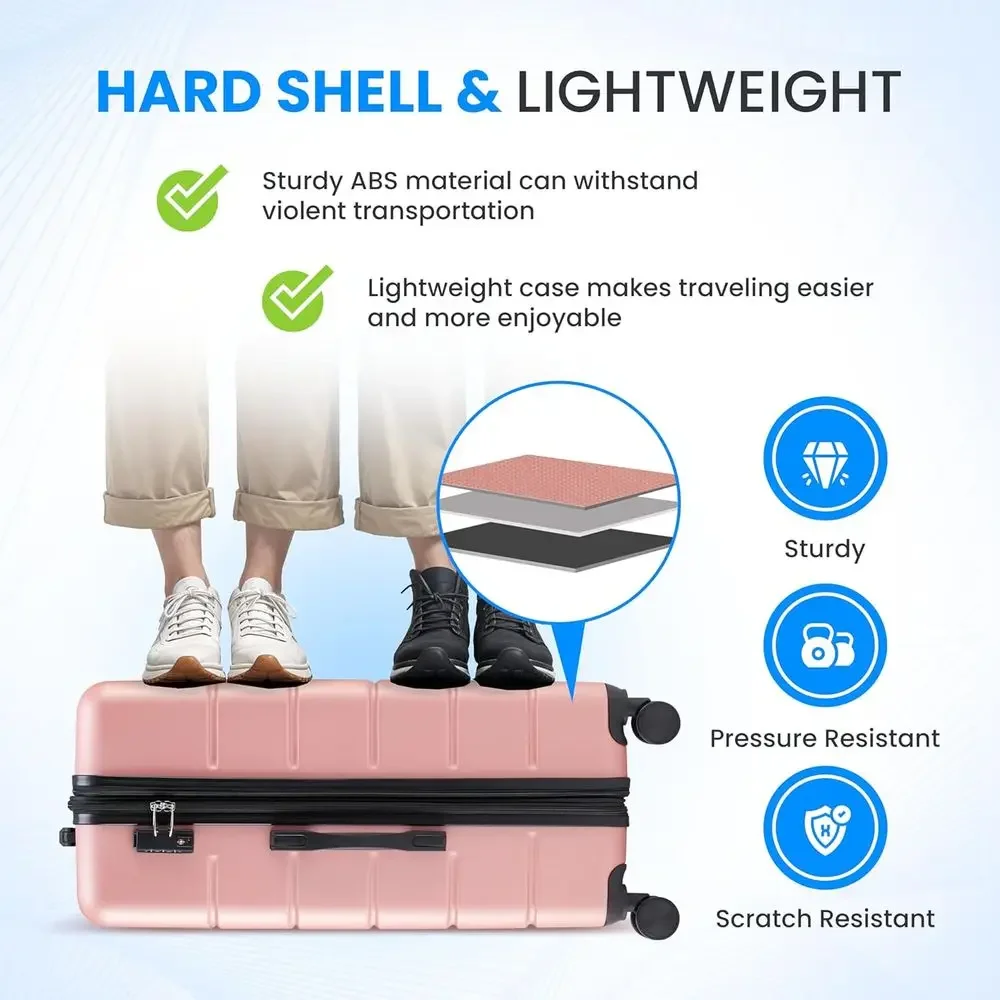 Ensemble de 3 valises grandes  - Expandable Hard Shell Luggage Set avis et prix