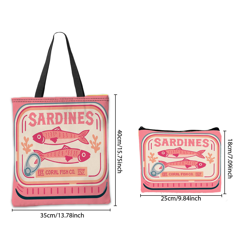 Sac à main rose sardines fanta - Cosmetic Bags avis et prix