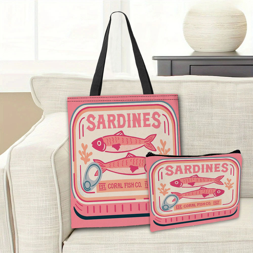 Sac à main rose sardines fanta - Cosmetic Bags avis et prix