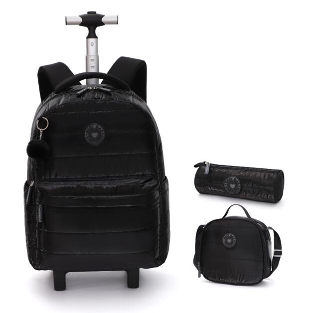 Sac à dos scolaire à roulettes - Foldable Rolling Luggage Bag avis et prix