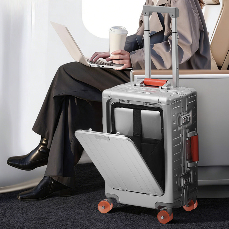 Valise en alliage d'aluminium  - Front Opening Laptop Luggage 24 Inch avis et prix