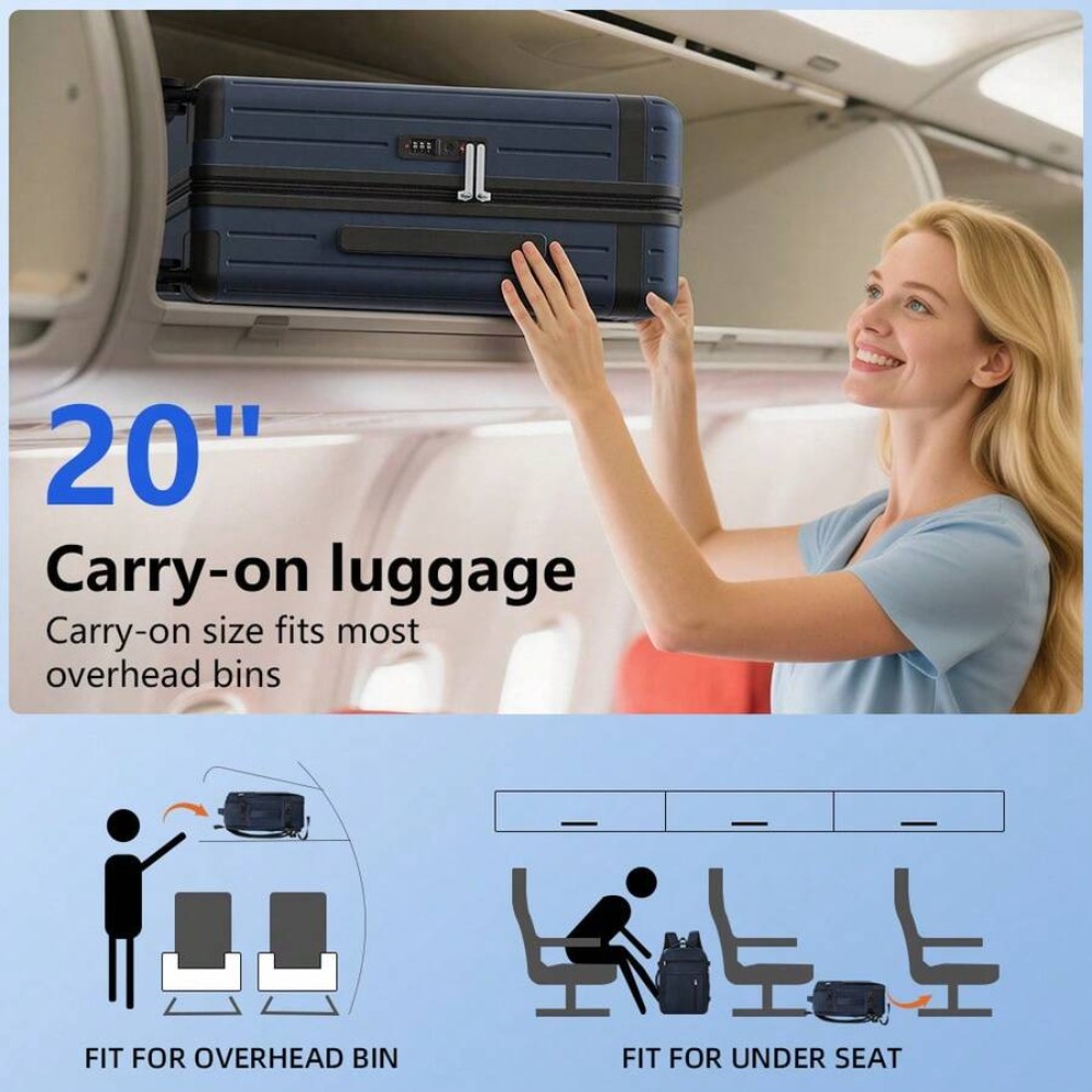 Ensemble de bagages à main 3 p - Expandable Hard Shell Luggage Set avis et prix