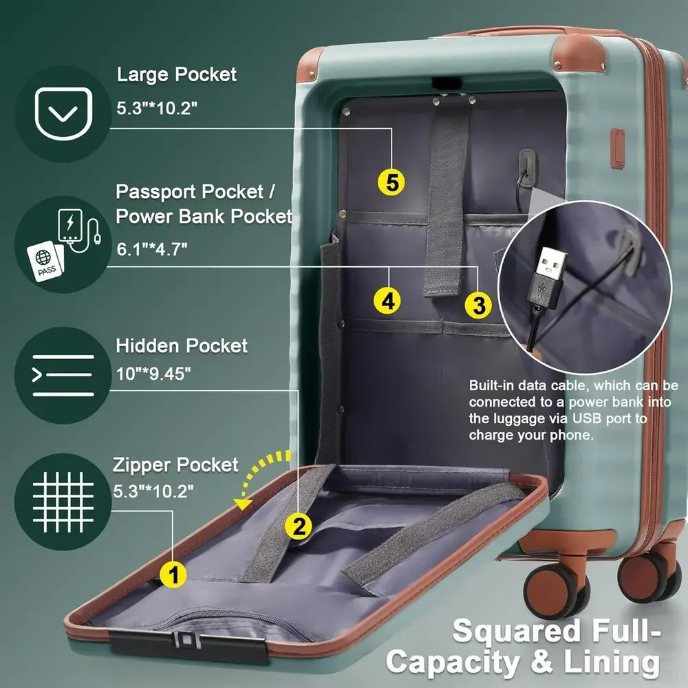 Ensemble de 5 valises rigides  - Expandable Hard Shell Luggage Set avis et prix