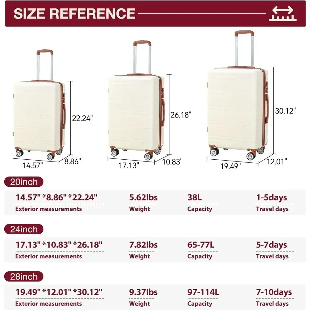 Ensemble de bagages rigides ex - Expandable Hard Shell Luggage Set avis et prix