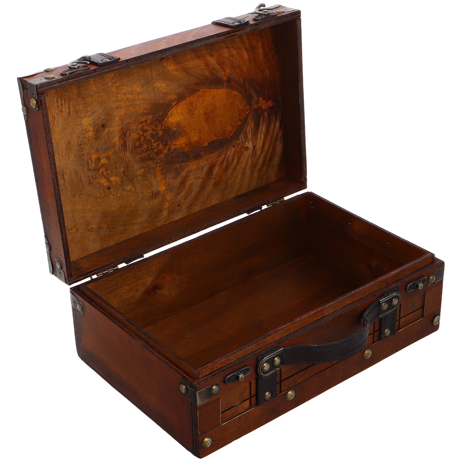 Boîte de rangement en bois rét - Retro Vintage Trunk Suitcase avis et prix
