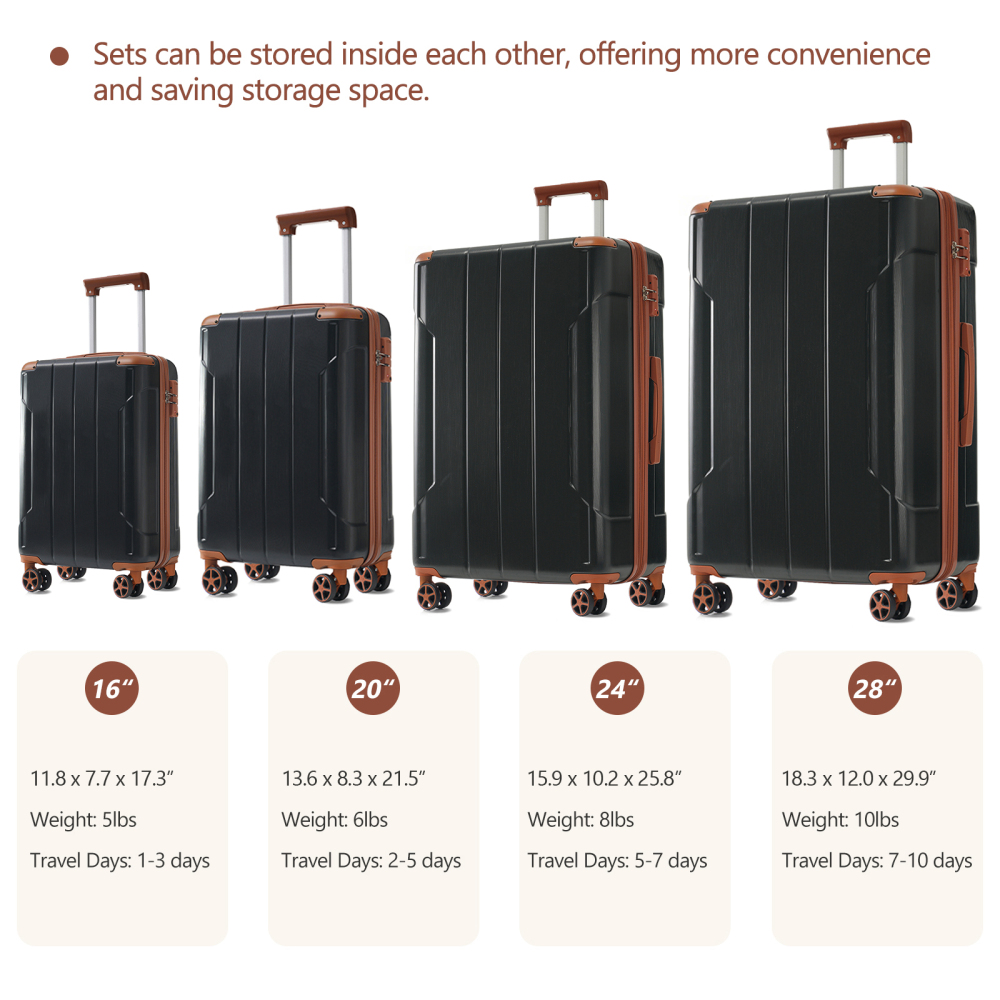 Ensemble de valises rigides 6  - Expandable Hard Shell Luggage Set avis et prix