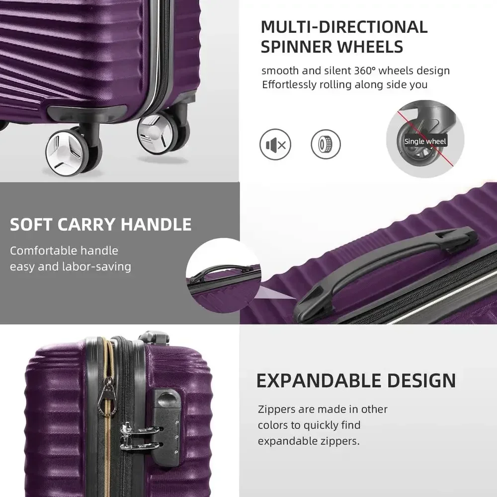 Ensemble de bagages rigides ex - Expandable Hard Shell Luggage Set avis et prix