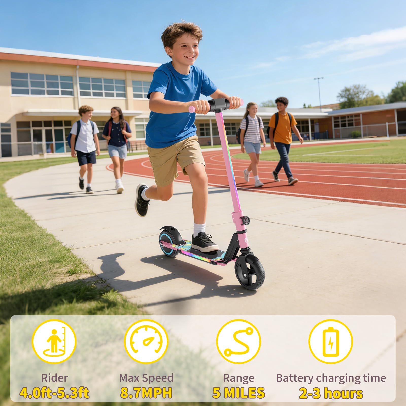 Trottinette électrique SIMATE  - Kids Ride On Suitcase Scooter avis et prix