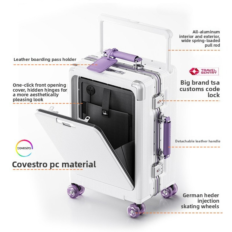 Valise de voyage 20/24/26 pouc - Aluminum Frame Carry On Luggage avis et prix