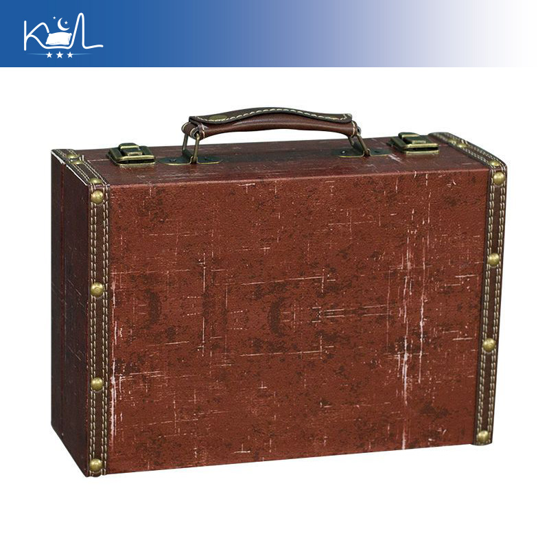 Valise décorative vintage roug - Retro Vintage Trunk Suitcase avis et prix