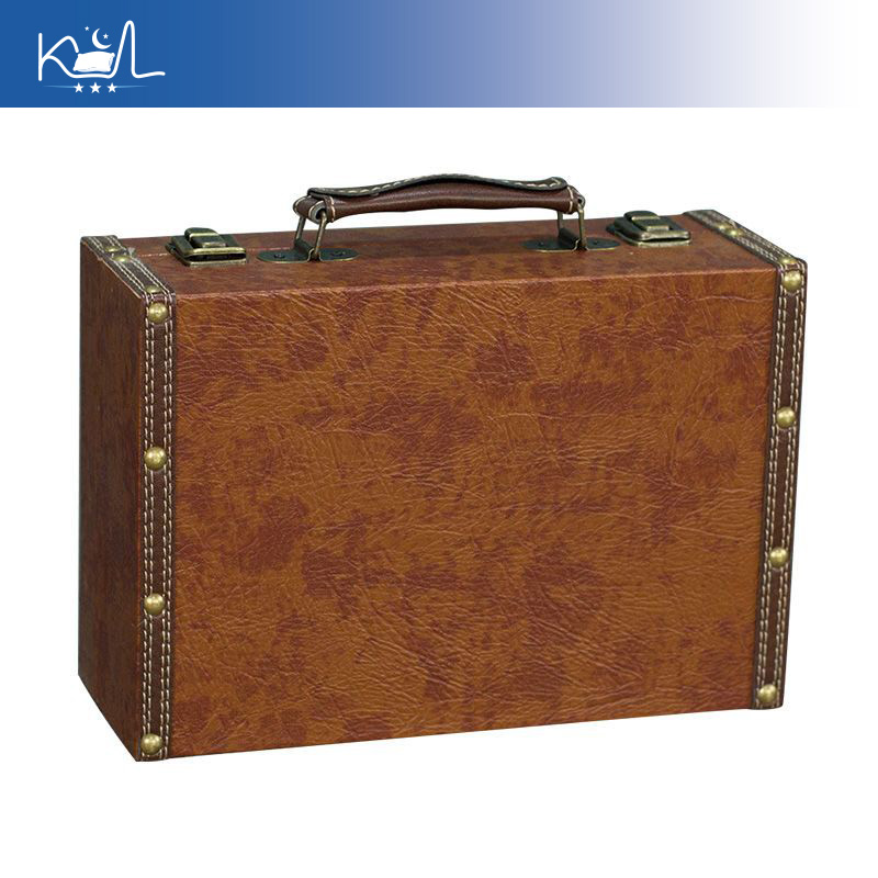 Valise décorative vintage marr - Retro Vintage Trunk Suitcase avis et prix